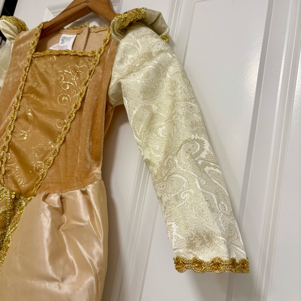 Gold and Cream Princess Costume for Kids